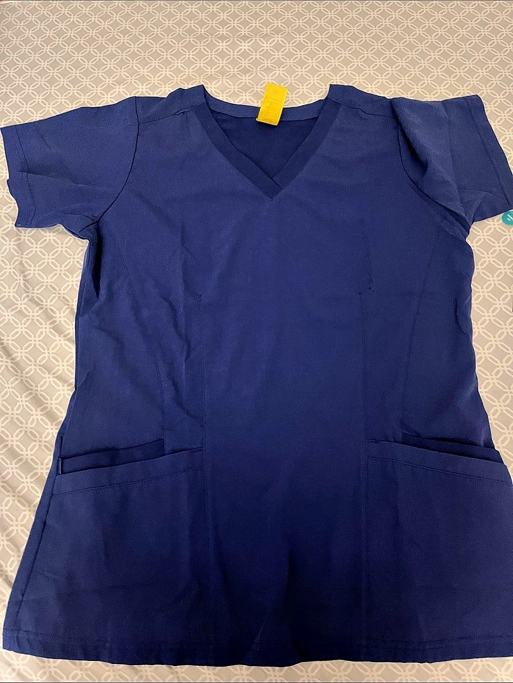 WonderWink AERO V-Neck Scrub Top Blue Medium